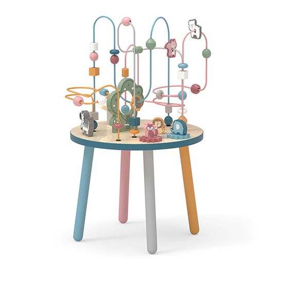 Tavolinë me labirint rruazash